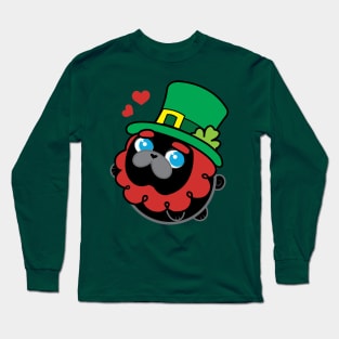 Poopy the Pug Puppy- Saint Patrick's Day Long Sleeve T-Shirt